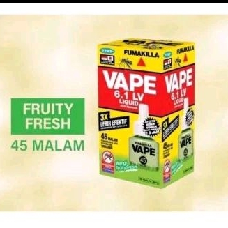 Obat Nyamuk Vape Refill 45 Malam. - fruity fresh -vape fumakilla