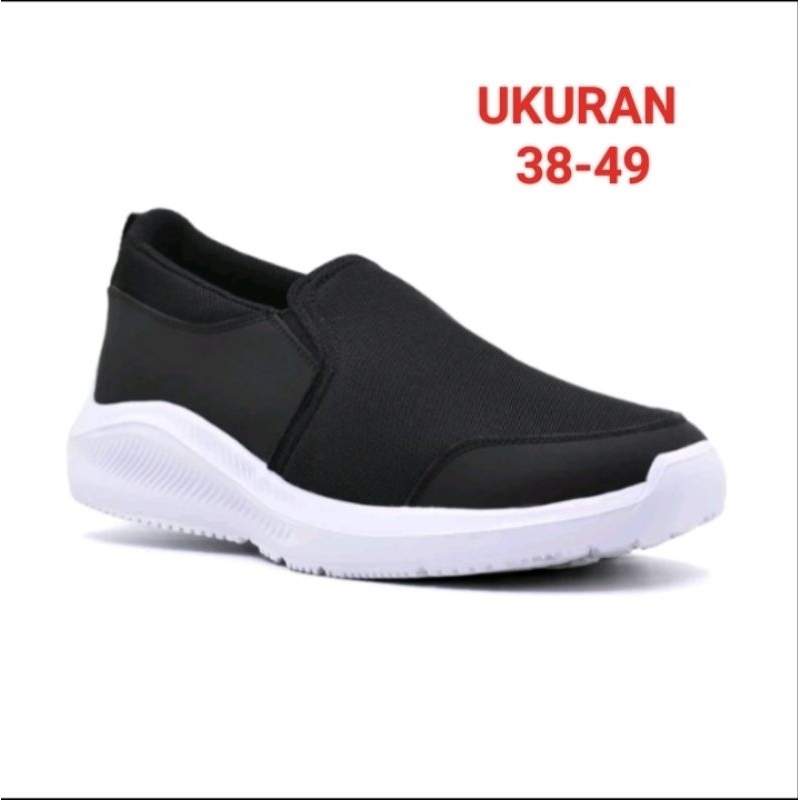 BIG SIZE UKURAN JUMBO 40-49 SEPATU PRIA SLIP ON CASUAL ORIGINAL OLAHRAGA