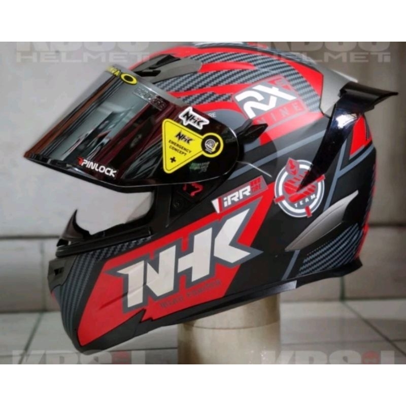HELM NHK RX9 RACER X BLAK DOFF/RED PAKET GANTENG