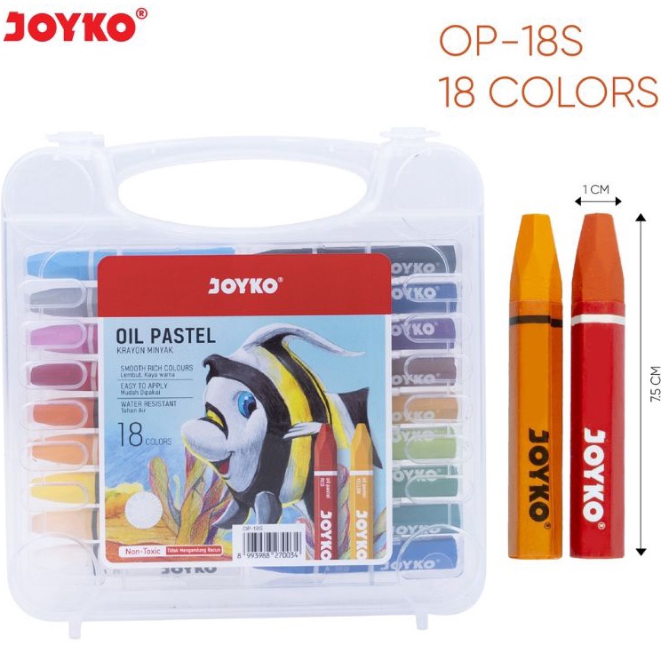 

Penjualan Ekonomis Crayon JoykoOil Pastel Joyko 18 warna 1 set