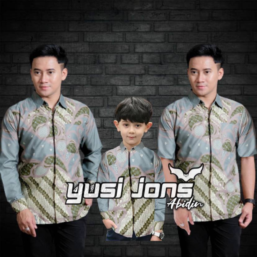 Terbaru Couple Batik Ayah dan Anak Laki laki || Kemeja Batik Pria Dewasa dan Anak Laki laki Modern T