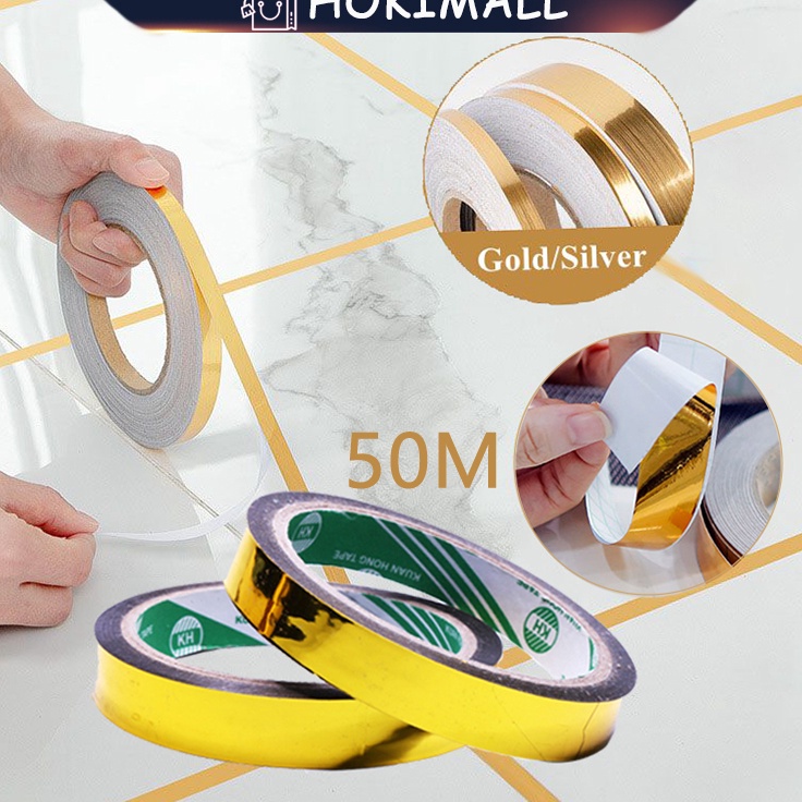 

Sekarang Untung 5Meters Selotip Emas Stiker Emas Gold Washi Tape Untuk DIY Scrapbooking Sekolah Dan Kantor Dekorasi