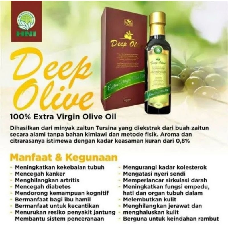 

Deep Olive HNI Buah Zaitun Sumber Minyak Nabati Mengandung Protein Vitamin Mineral Terlaris Termurah