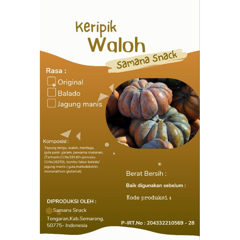 

keripik waloh,keripik labu,keripik balado