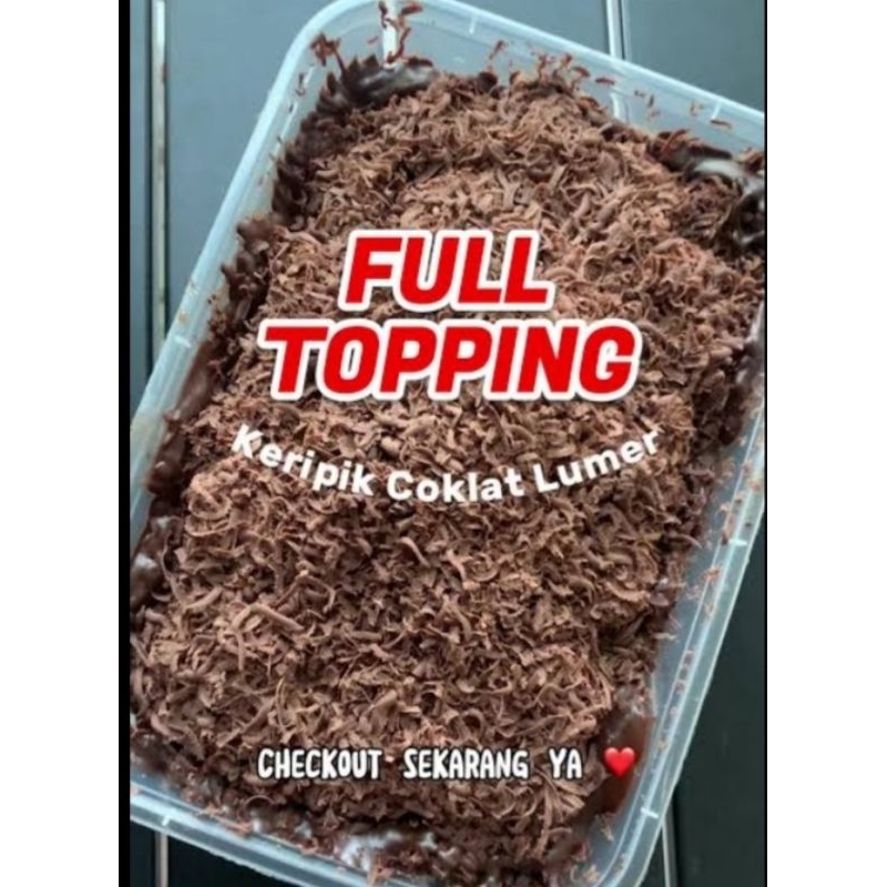 

kripik pisang full toping coklat parut cup 500ml