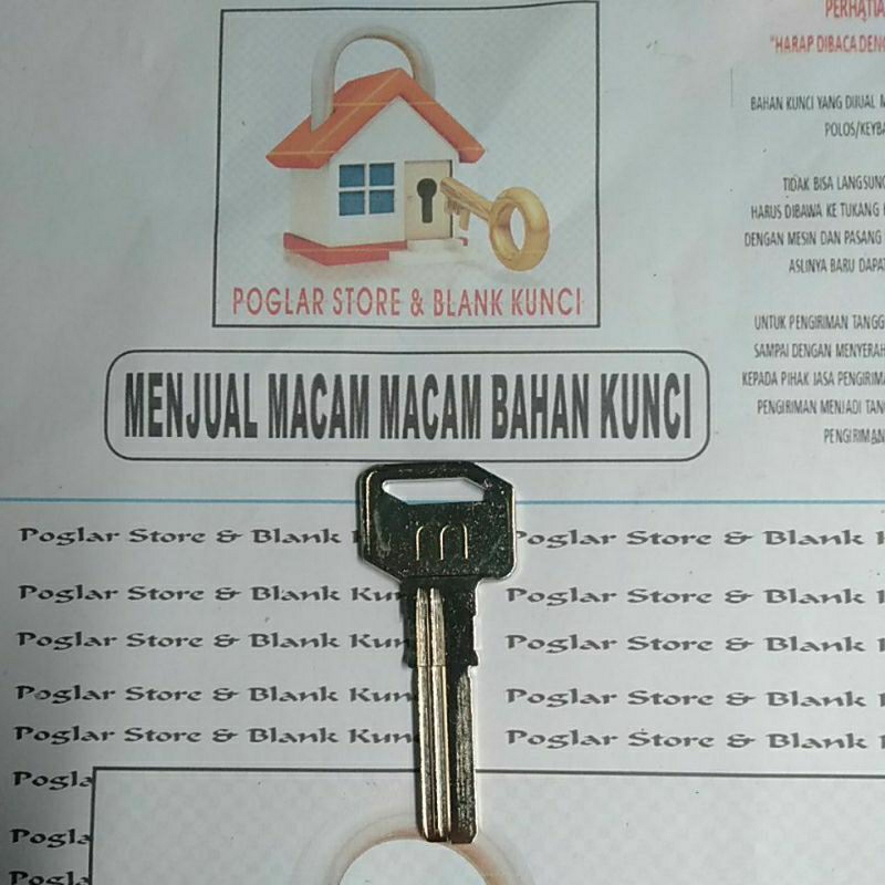 Bahan kunci Pintu M titik besar lajur kanan