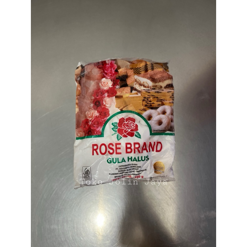 

500g tepung gula halus Rose Brand