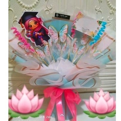 BUKET WISUDA / BUKET WISUDA KUPU2 / BUTTERFLY BOUQUET
