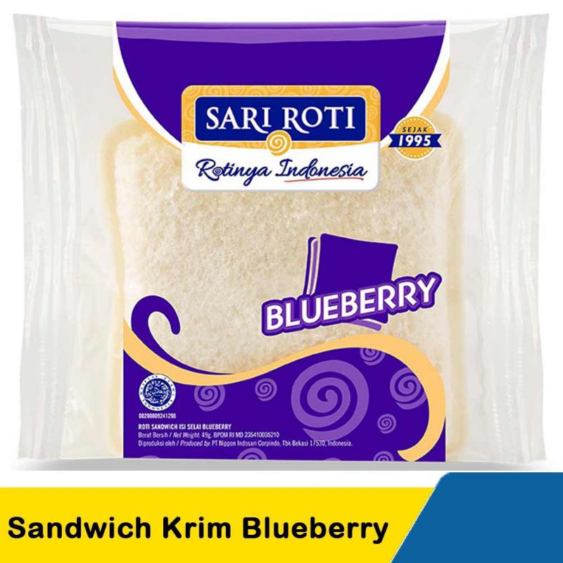 

sandwich blueberry sari roti