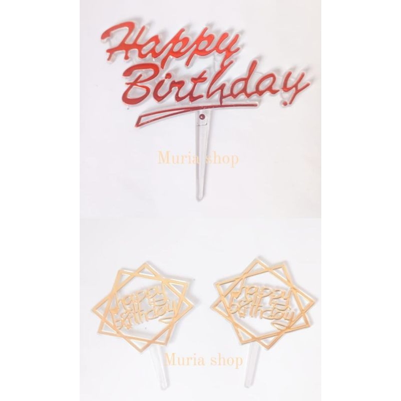 toper cake mini happy birthday tulisan kue happy birthday mini