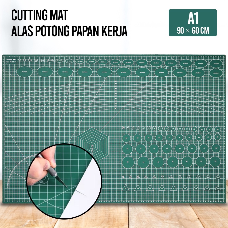 

KODE W1T3 Working Pad Cutting Mat A1 Alas Potong Papan Kerja A1 9 x 6 cm