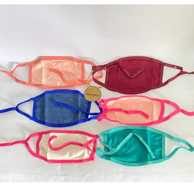 Masker Kain 2 Ply / Masker Kain Murah / Masker Kaos Tali / Masker Hijab