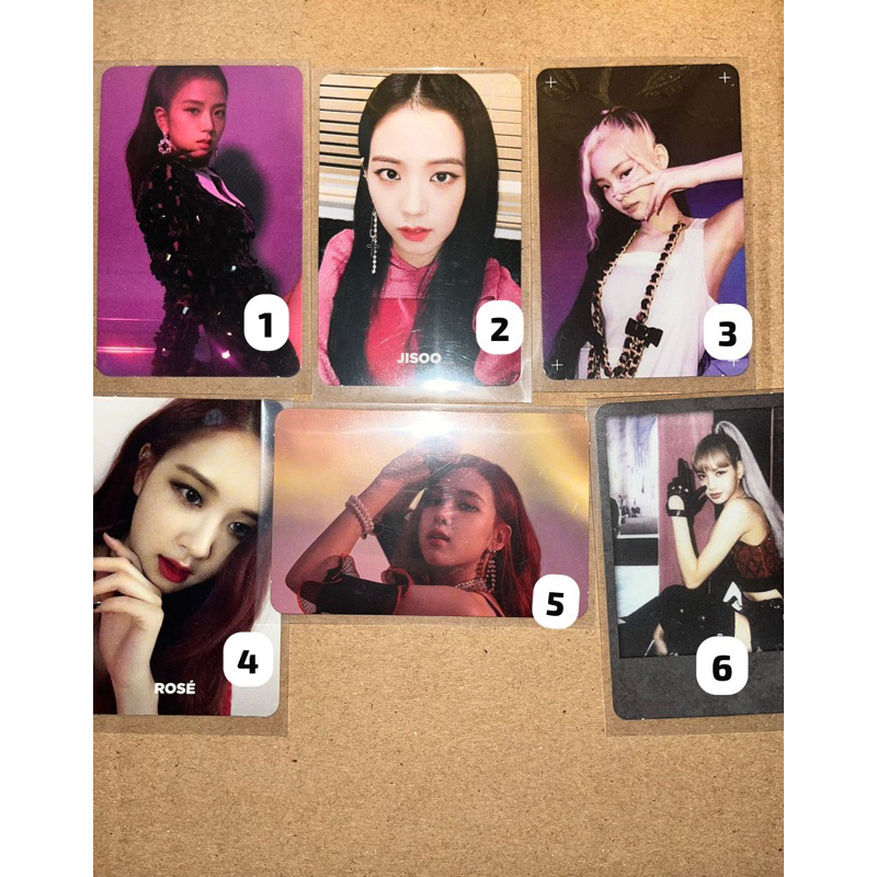 WTS PC | PHOTOCARD BLACKPINK OFFICIAL JISOO JENNIE ROSE LISA PC
