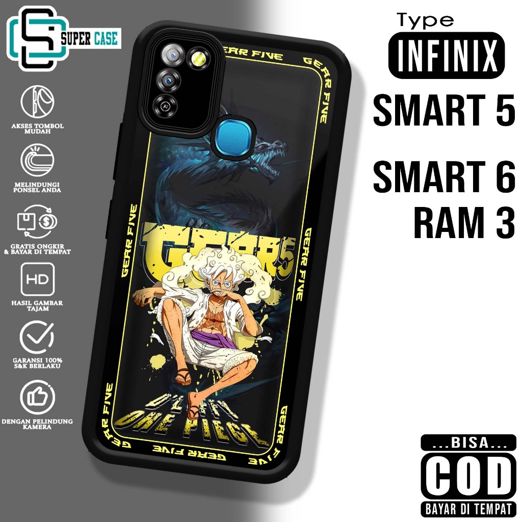 Case INFINIX SMART 5 SMART 6 RAM 3 SuperCase Motif [ GR 5 ] Case handphone case custom glossy kaca Softcase glossy kaca BISA BAYAR DI TEMPAT