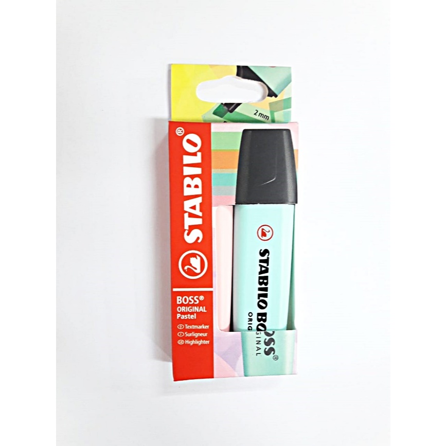 

(Original) Gramedia Pekanbaru - Highlighter Stabilo Boss Pastel Set 2 Pink Biru