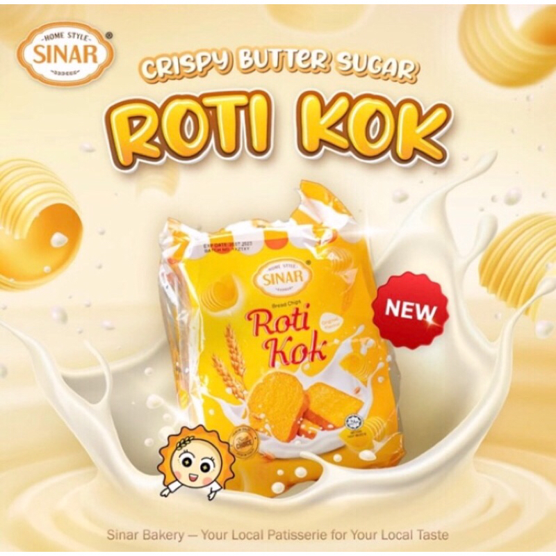 

Sinar Crispy Butter Sugar Roti kok 120gr