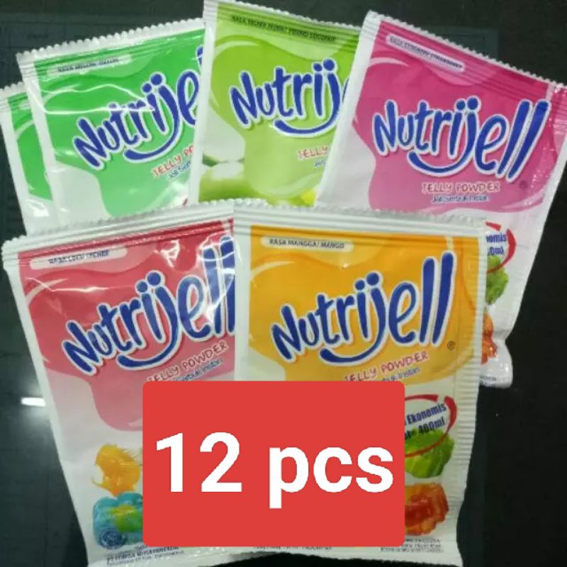 

12 PCS Nutrijell, jelly powder, jeli serbuk instan