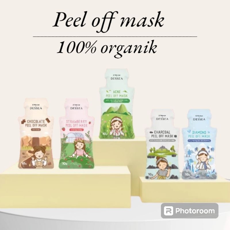{FREE GIFT MIN 5} Masker Organik Aman Untuk Anak Peel Off Mask |Masker organik tanpa dibilas hangout