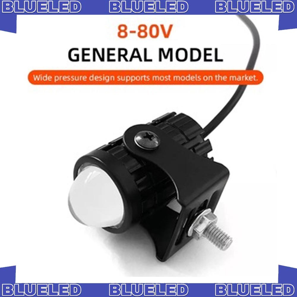 Lampu tembak led mini Lampu sorot led 2 warna untuk motor dan mobil