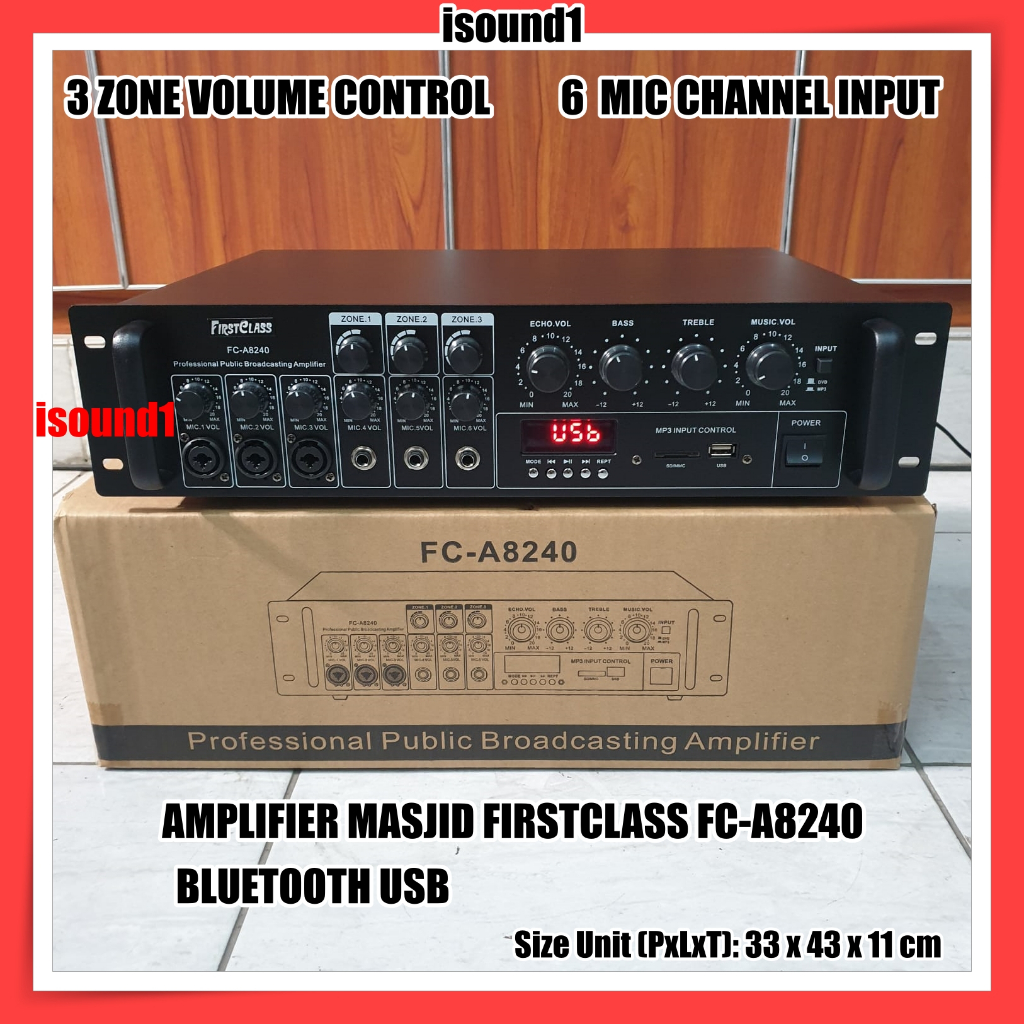 AMPLI MASJID FIRSTCLASS FC-A8240 AMPLIFIER CORONG MESJID FCA8240