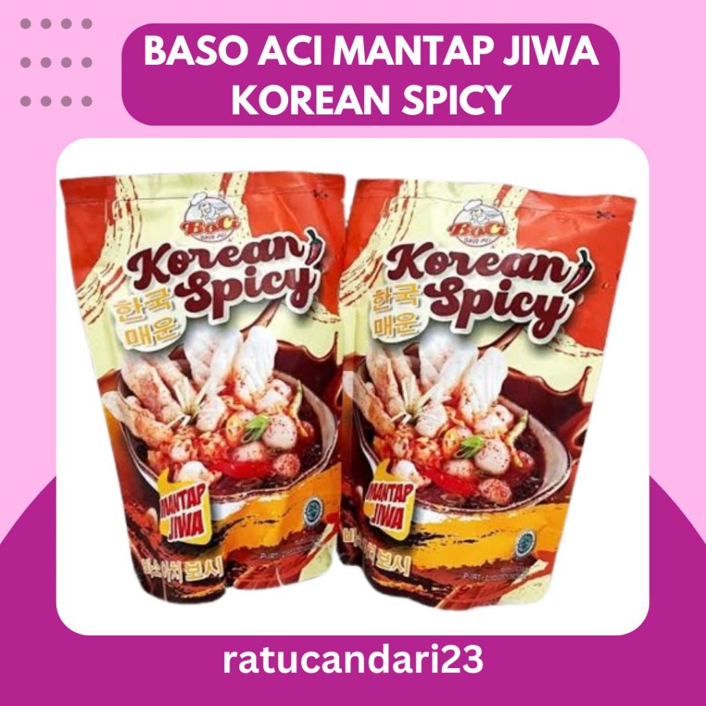 

Grosir murah baso aci mantap jiwa korean spicy