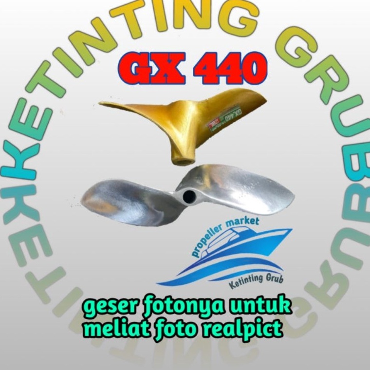 KODE K5Z9 KIPAS PERAHU BALAP KETINTING GX44 16pk sampai 2pkBALING BALING PERAHU BALAPPROPELLER