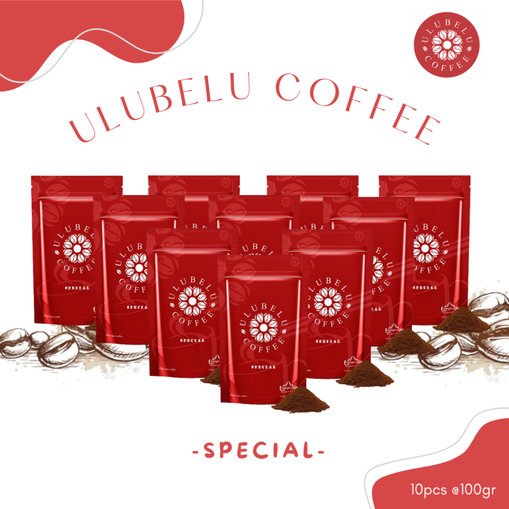 

Paket 10pcs ULUBELU COFFEE SPECIAL - Fine Grind - Kopi Lampung Asli