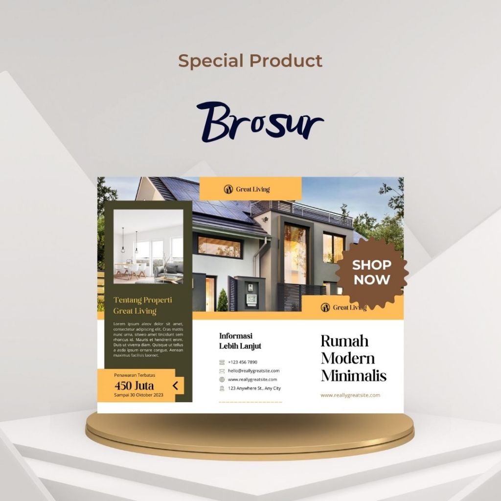 

Brosur/ Flyer/ Poster A5 120gr digital print timbal balik