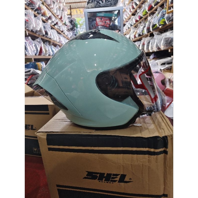 Helm SHEL Hijau Tosca