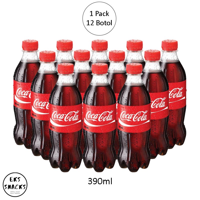 

Coca Cola PET 390 ml 1 Dus Isi 12 Pcs