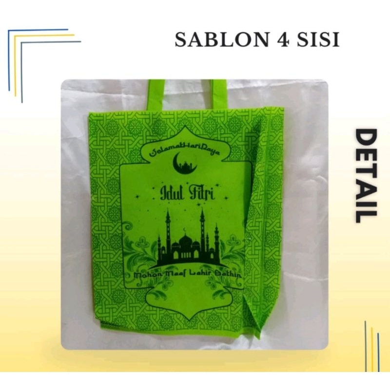 

1 LUSIN (12pcs) Goodie Bag Handle Edisi Idul Fitri ECOZEE uk 38×45×8