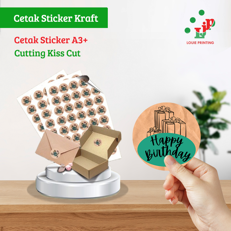 

Louie Printing Cetak Stiker Label Kraft A3+ + Kisscut