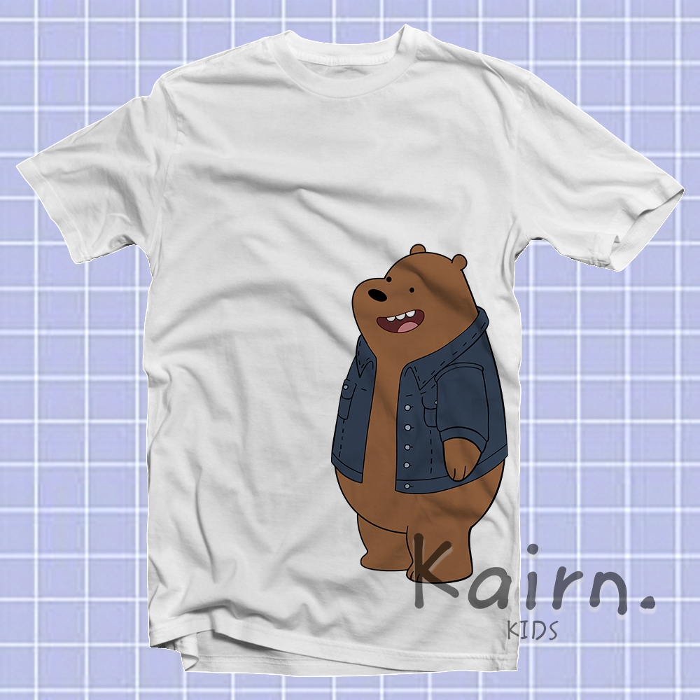 Kaos Anak Laki-Laki Bear / Kaos Anak We Bare Bear / Kaos Anak Karakter