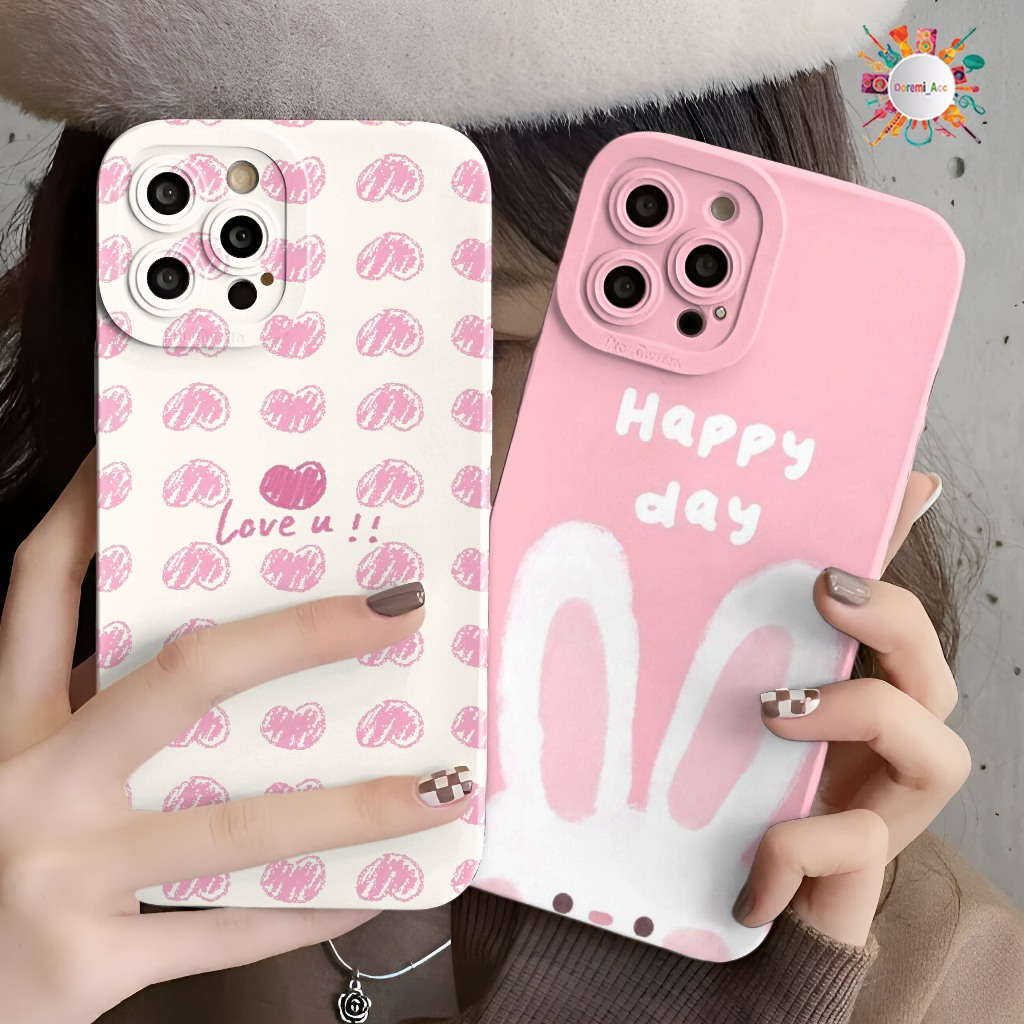 SOFTCASE CASE CASING PROCAMERA CUSTOM HAPPY DAY & LOVE UNTUK X XR A03S A03 A04 A15S A16 A16K A17 C12