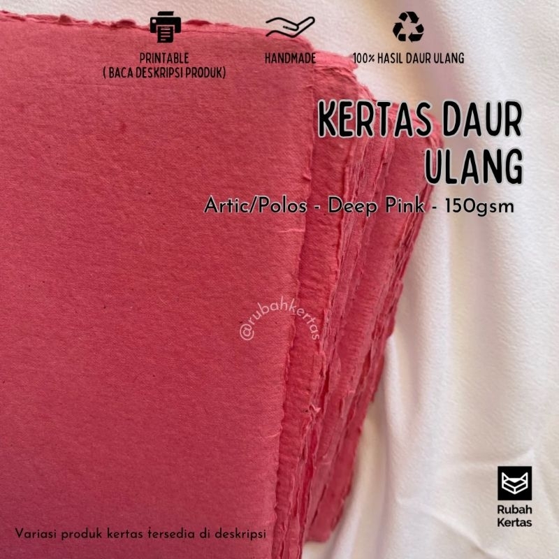

Kertas Daur Ulang Warna Deep Pink