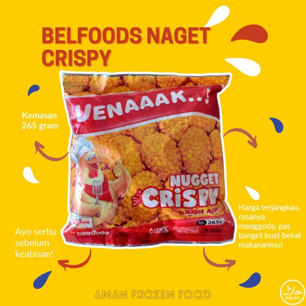 

Belfood Nugget Crispy 265gr