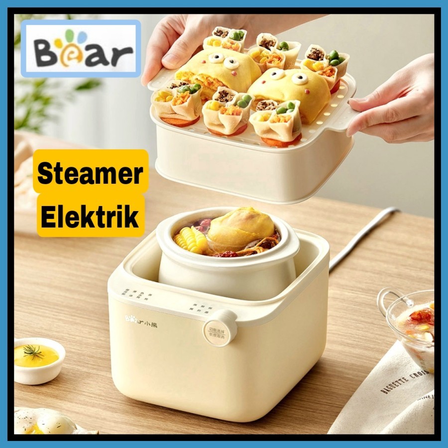 Kukusan Listrik Bear Automatic Steamer Electric Stew Pot Multifugsi
