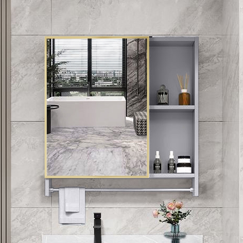 Cermin Kabinet cermin Loker kamar mandi Kabinet Makeup Cermin Wastafel Cermin Dinding Rak Ambalan