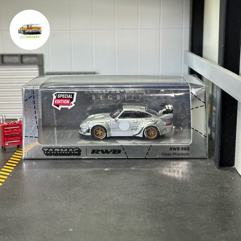 Tarmac Works Porsche RWB 993 Silver Phantom Special Edition China - Tarmac RWB Silver Phantom