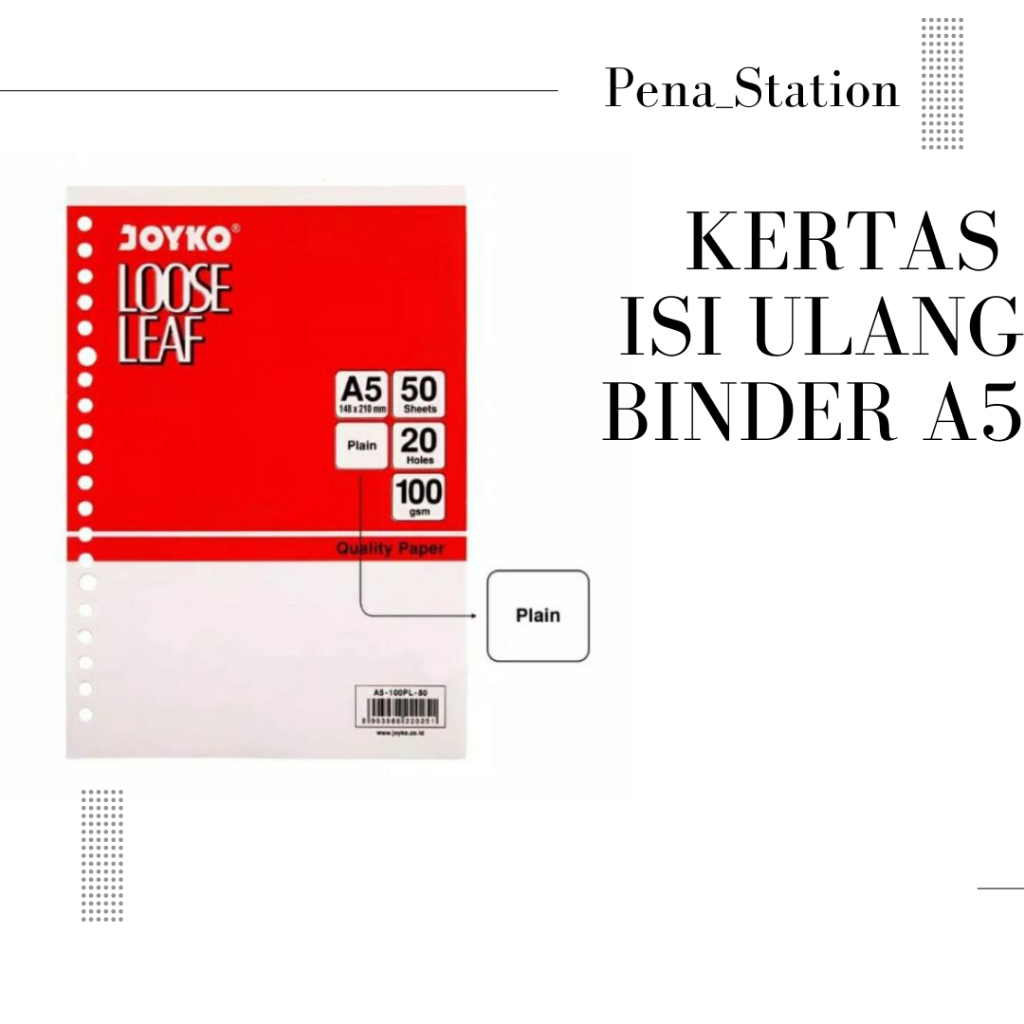 

Kerta Isi Ulang Binder Joyko A5