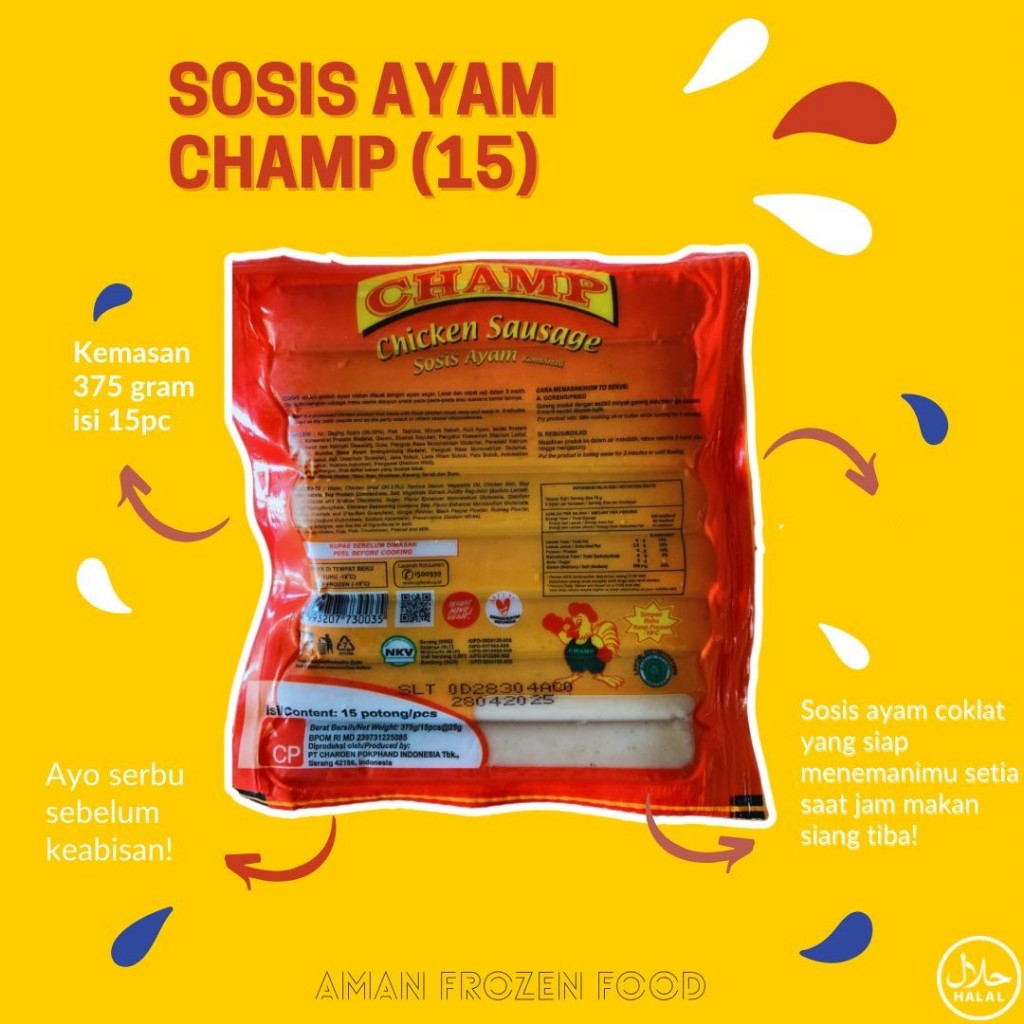 

Sosis Ayam Champ 375gr