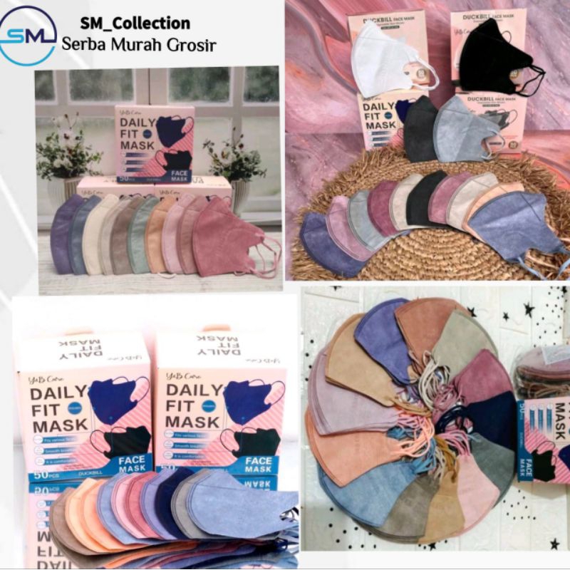 Face mask/Masker Non Medis/Masker Duckbil/Masker Mouson Warna