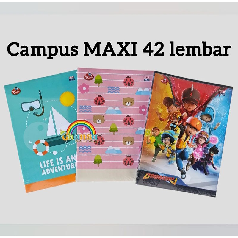 

HJK (1Pack) Buku Tulis Sidu Maxi 42 Lembar/ Buku Sidu Campus/ Buku Tulis Murah/ Sidu Panjang