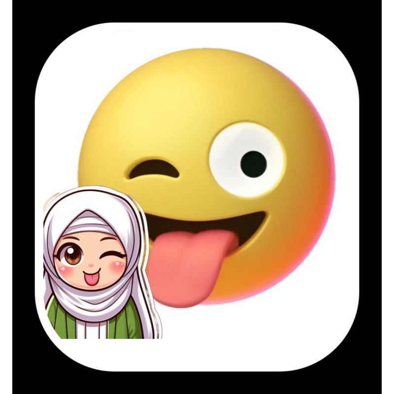 

stiker emoji custom