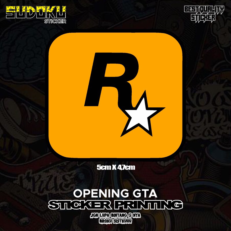 

STICKER STIKER PRINTING OPENING LOGO GAME BULLY GTA VIRAL