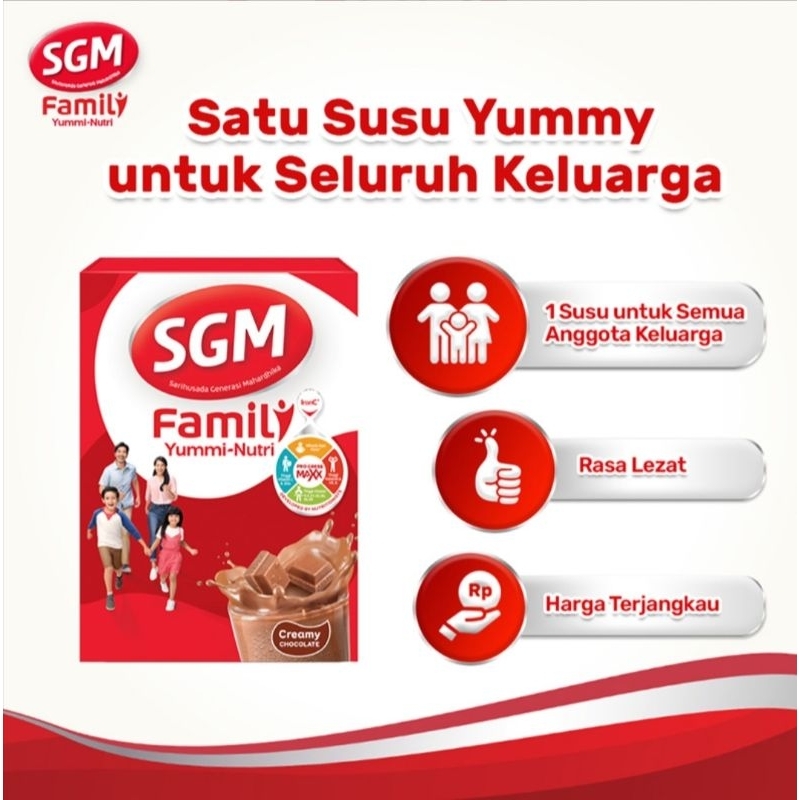 

SGM FAMILY YUMMI NUTRI 100GR COKLAT