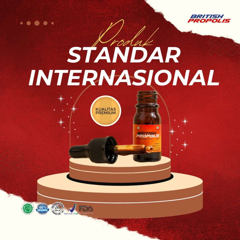 BRITISH PROPOLIS SUPLEMEN HERBAL STANDAR INTERNASIONAL BERMANFAAT UNTUK DIABETES, ASAM URAT, KOLESTE