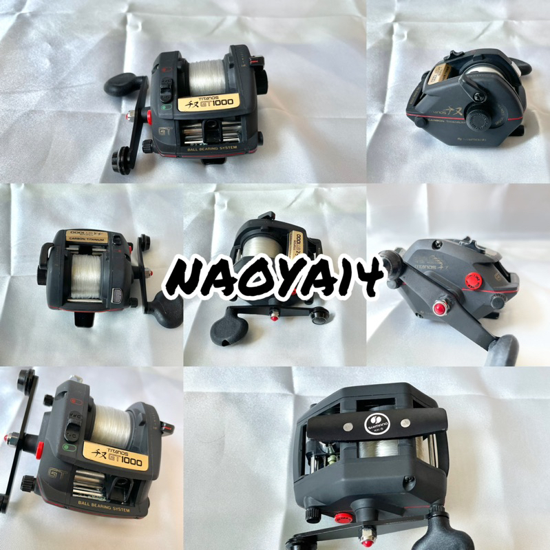 REEL VINTAGE BAITCASTING SHIMANO TITANOS CHINU GT1000 JAPAN