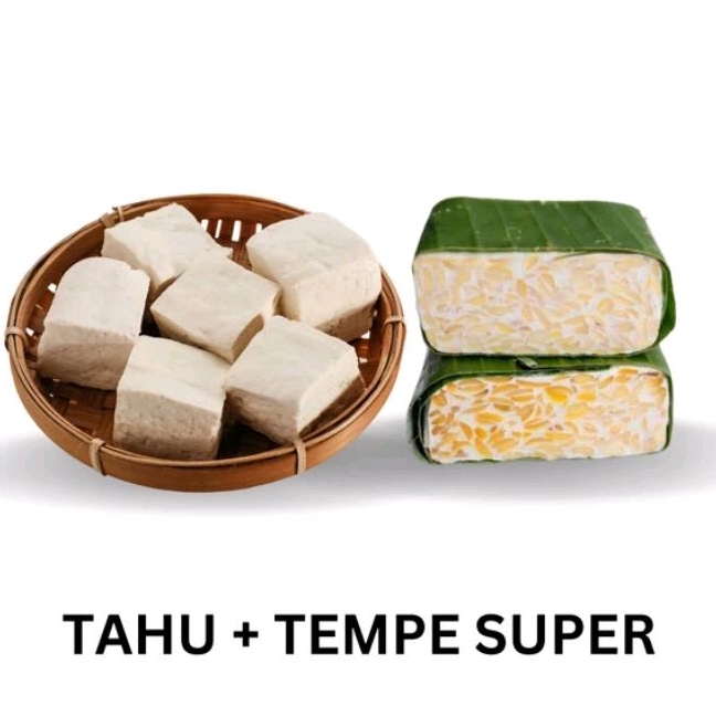 

TAHU dan TEMPE Enak Tahu Jombang Tempe Malang ukuran Sedang Fresh Mentah