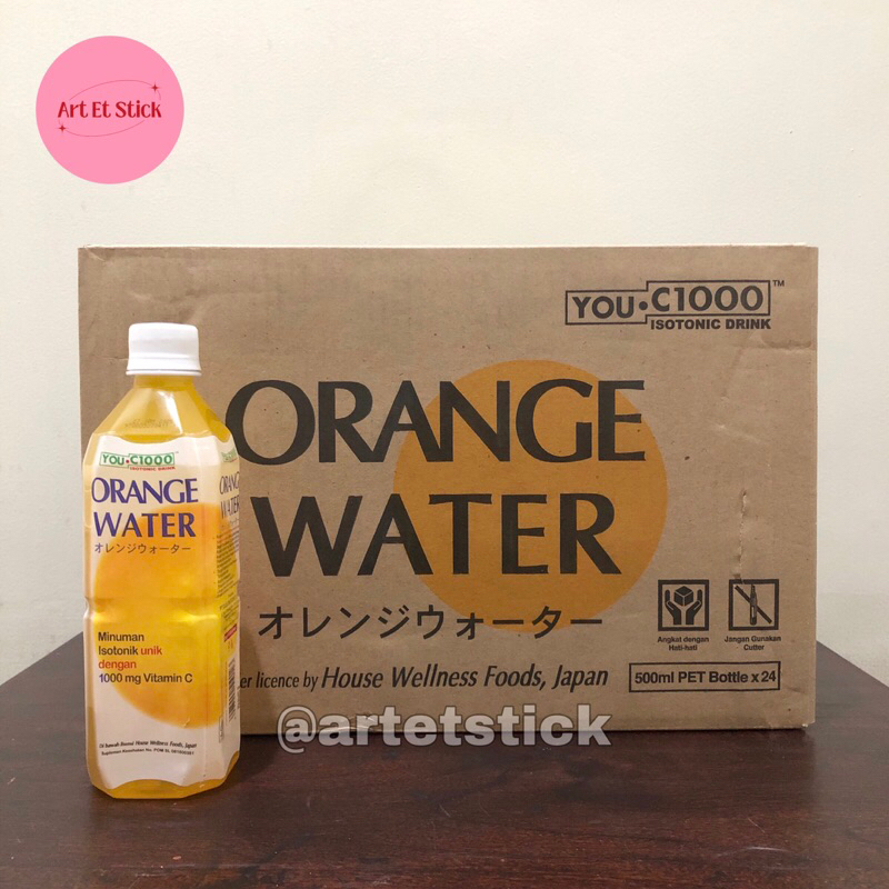 

1 Dus YOU C 1000 Orange Water 500 ml Isi 24 Botol